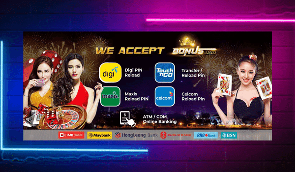 Use any bank or e-wallet on Bonus888! Download it today.